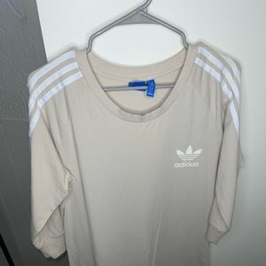 Adidas track dress size xl cream and white